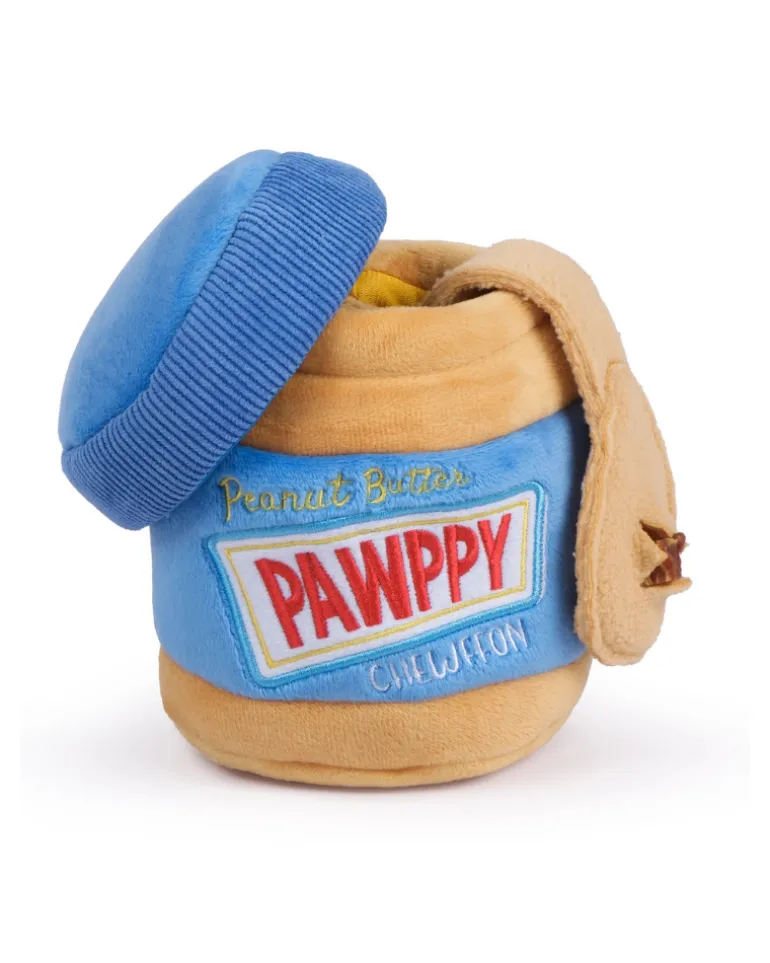 Pawppy Peanut Butter Jar Dog Treat Toy