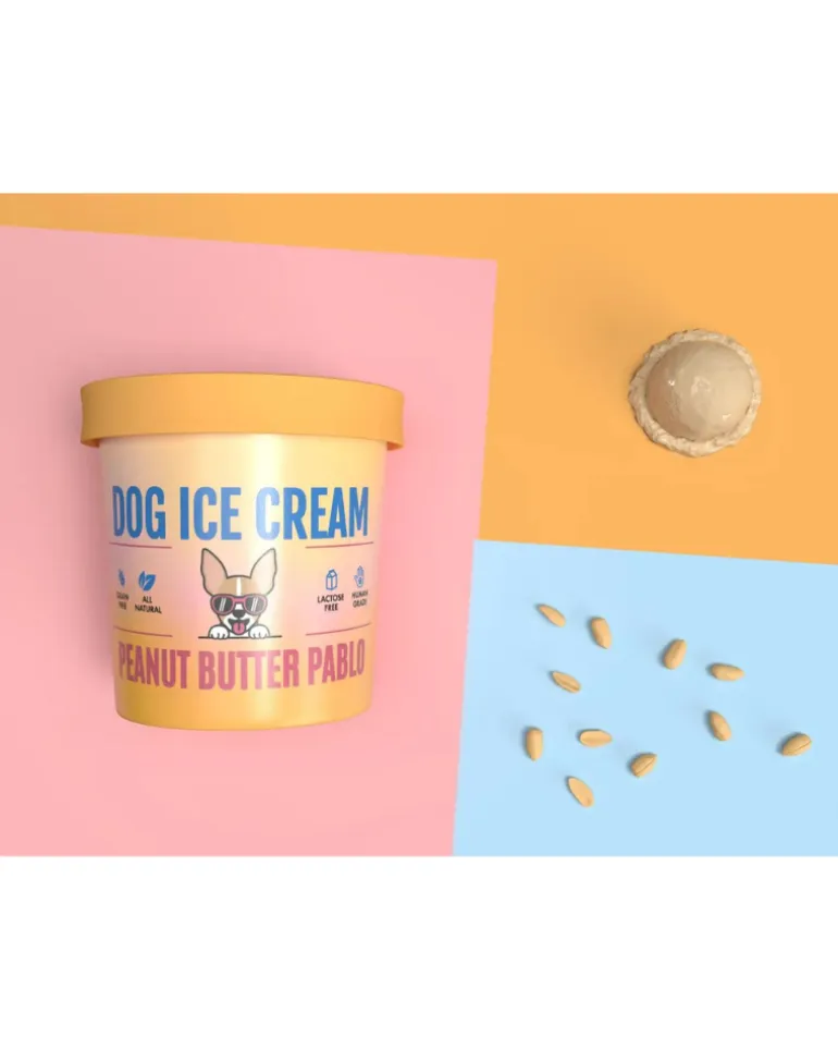 Peanut Butter Pablo Human Grade Dog Ice Cream Mix (Lactose-Free)