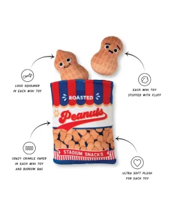Peanuttin' But Fun Squeaky Plush Dog Toy Set
