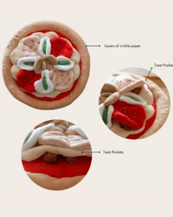Pepperoni Pizza Nosework Dog Toy