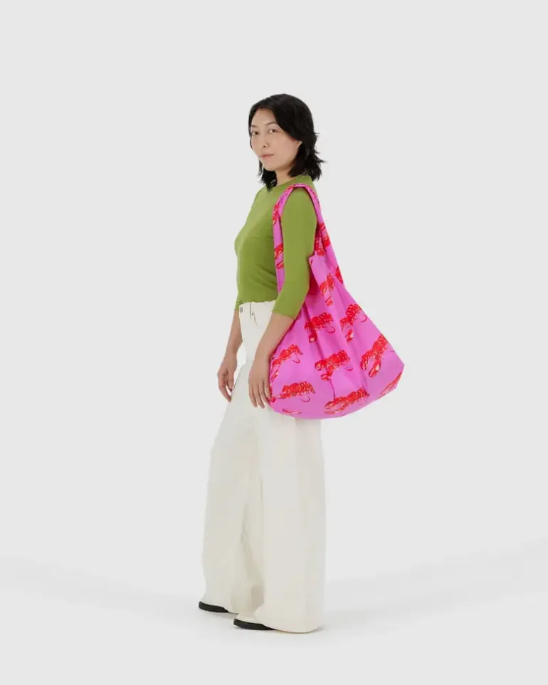 Pink Lobster Big Baggu Reusable Bag (FINAL SALE)
