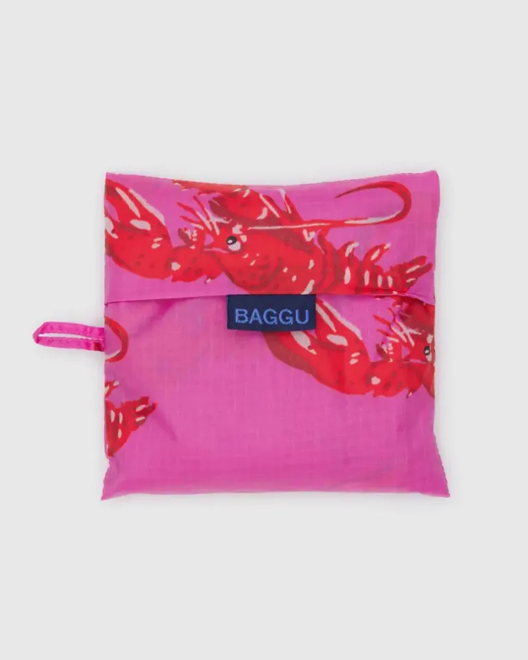 Pink Lobster Big Baggu Reusable Bag (FINAL SALE)