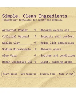 Poof Powder Dry Shampoo & Detangler for Dogs