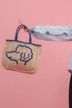 Pretty in Poodle Jute Bag