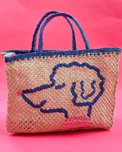 Pretty in Poodle Jute Bag