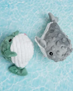 Puffer & Whale Squeaker Ball Dog Toy Set