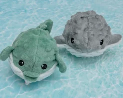 Puffer & Whale Squeaker Ball Dog Toy Set