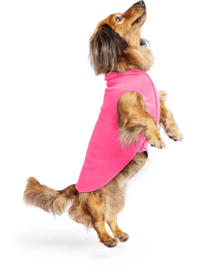 Pullover Stretch Dog Fleece in Neon Pink (Made in the USA)