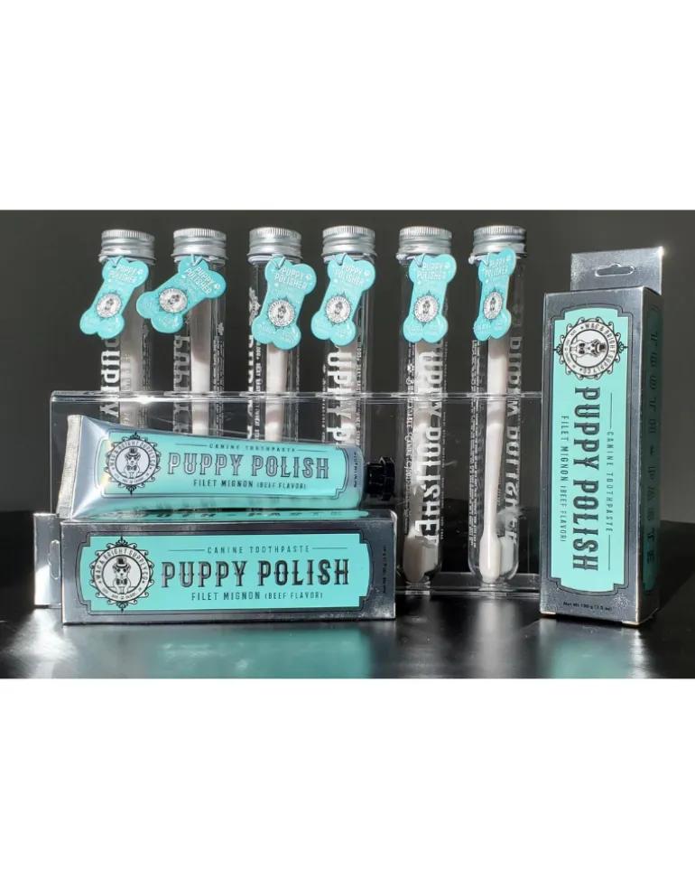 Puppy Polish Dog Toothpaste in Filet Mignon Flavor (Beef)