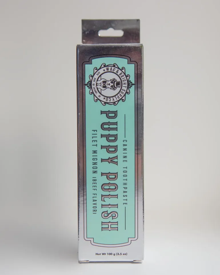 Puppy Polish Dog Toothpaste in Filet Mignon Flavor (Beef)