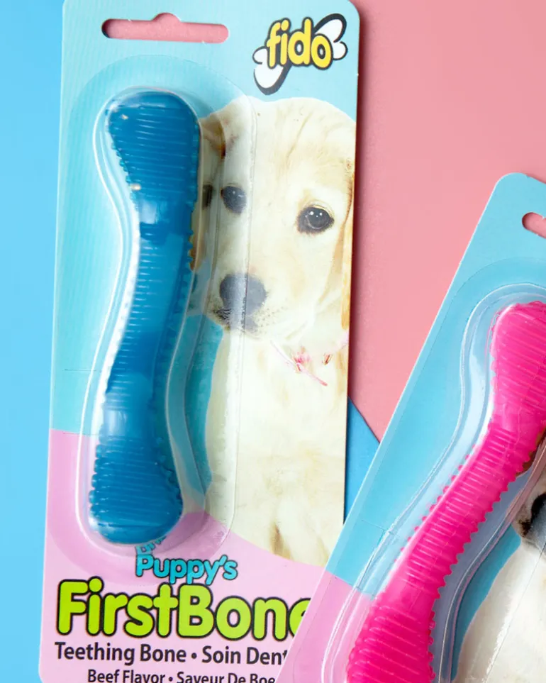 Puppy's First Bone Teething Toy (Made in the USA)