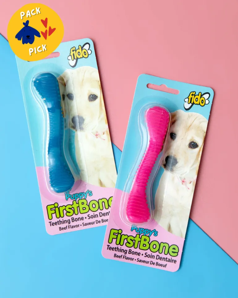 Puppy's First Bone Teething Toy (Made in the USA)