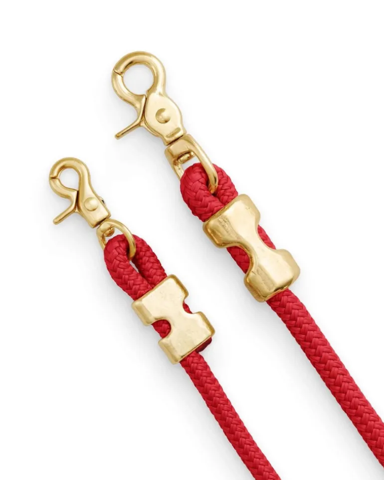 Ruby Red Marine Rope Dog Leash (Made in the USA)