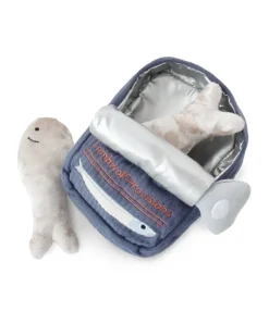 Sardines Plush Burrow Dog Toy
