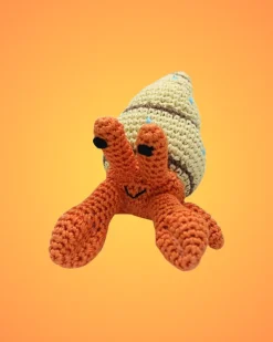 Shelly the Hermit Crab Organic Knit Dog Toy