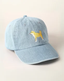 Shiba Inu Embroidered Denim Hat