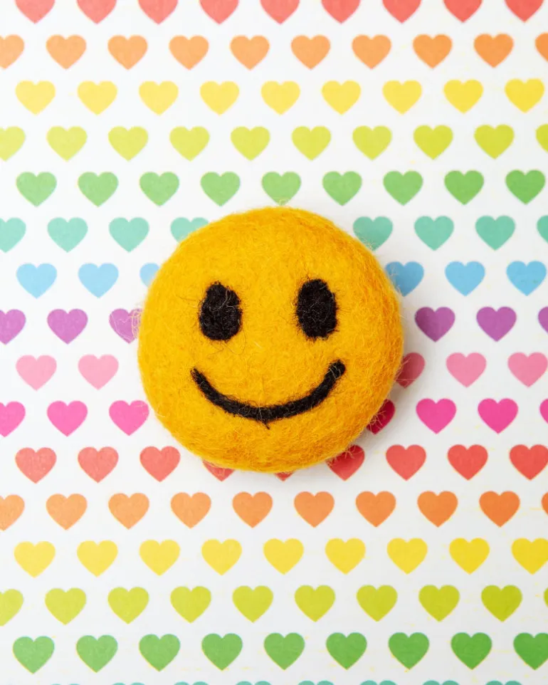 Smiley Face Collar Accessory (Made in the USA)