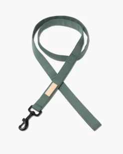 Soft Fabric Dog Leash (with Traffic Loop) in Sandstone, Myrtle Green or Soft Blush