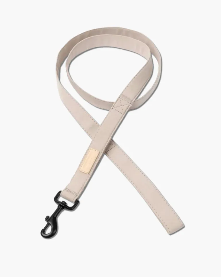 Soft Fabric Dog Leash (with Traffic Loop) in Sandstone, Myrtle Green or Soft Blush