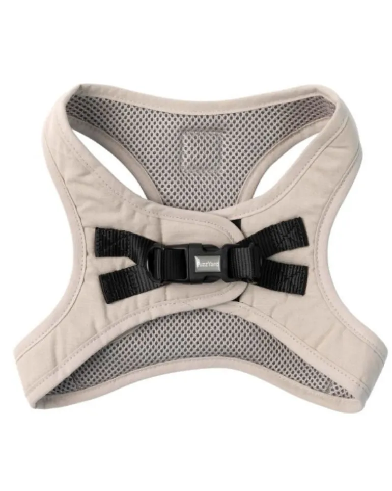 Soft Fabric Step-In Dog Harness in Sandstone