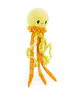 18" Solaris the Jellyfish with Squeaker Ball & Crinkle Dog Toy