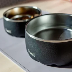 Stainless Steel Dog Bowl in Onyx