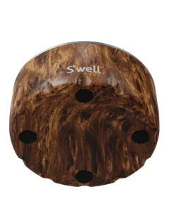 Stainless Steel Dog Bowl in Teakwood