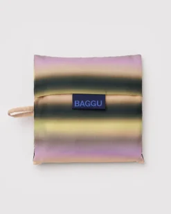 Standard Baggu Reusable Bag in Gradient Stripe Pink & Yellow