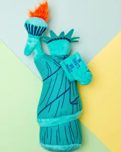 Statue of Liberty Squeaky Plush Dog Toy