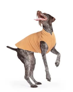 Stretch Fleece Dog Pullover in Chipmunk