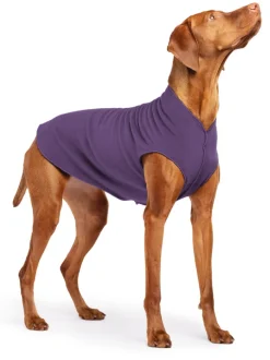 Stretch Fleece Dog Pullover in Huckleberry