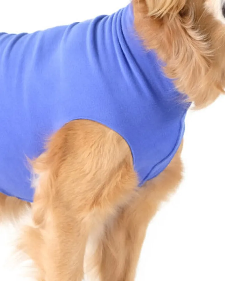 Stretch Fleece Pullover in Cornflower Blue