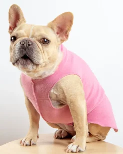Stretch Fleece Pullover in Rose Pink