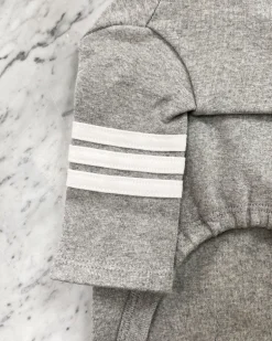 Stripe Point Turtleneck in Grey (Dog & Co. Exclusive) (FINAL SALE)