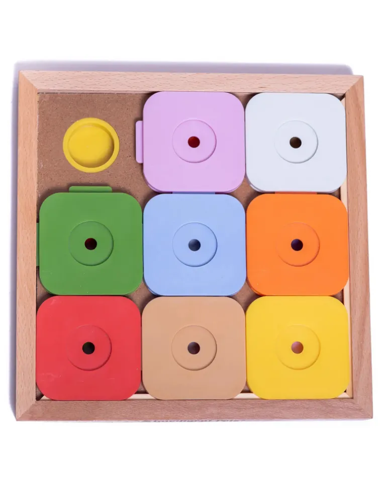 Sudoku Dog Treat Puzzle Game in Rainbow Edition (9 Squares)