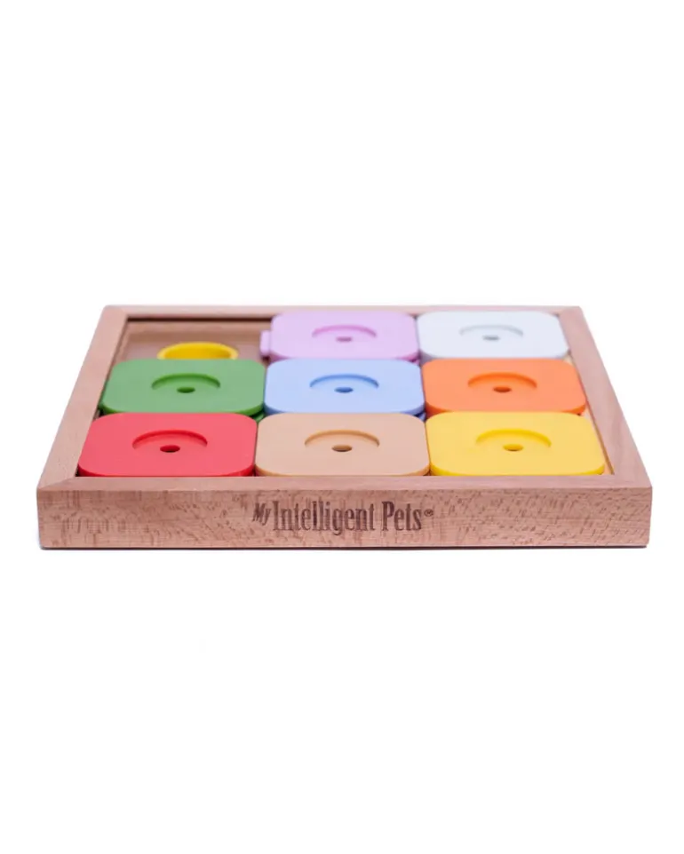 Sudoku Dog Treat Puzzle Game in Rainbow Edition (9 Squares)