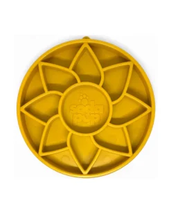 Sunflower Shallow Slow Feeder Tray for Dogs (Made in the USA)