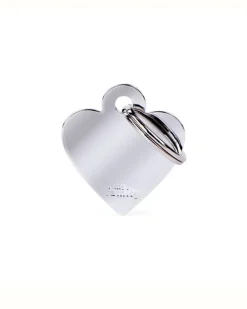 Sweet Heart in Chrome Custom Pet ID Tag