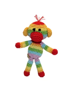 Sweetie the Sock Monkey Organic Knit Dog Toy