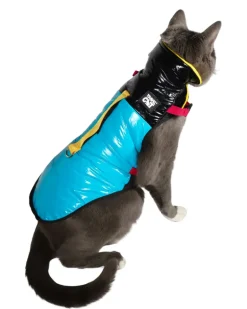 "The Catagonia" Water-Resistant Harness Puffer Jacket for Cats