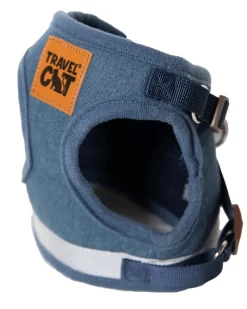 "The Jean Jacket" Reflective Cat & Kitten Harness and Leash