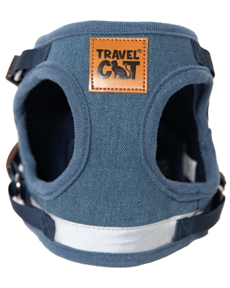 "The Jean Jacket" Reflective Cat & Kitten Harness and Leash