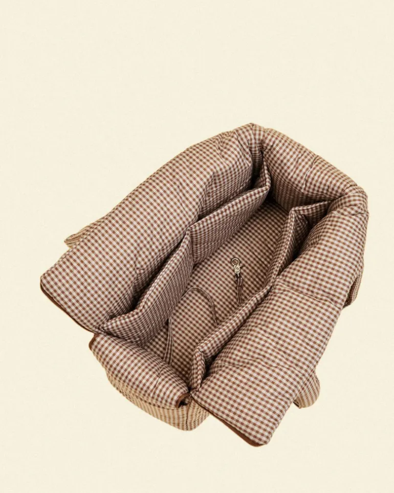 The Little Beast Dog Carrier in Coffee Cream