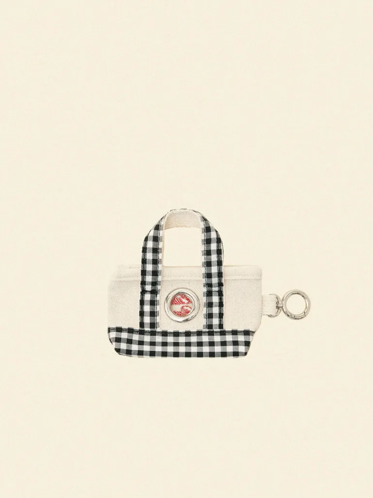 The Little Beast Poop Bag Tote in Gingham