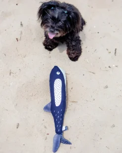 There She Blows Canvas Whale Dog Toy