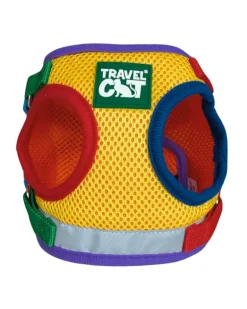 "The True Adventurer" Reflective Cat & Kitten Harness and Leash in Multicolor