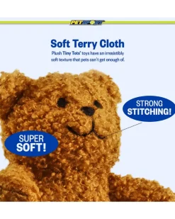 Tiny Teddy Squeaky Plush Dog Toy