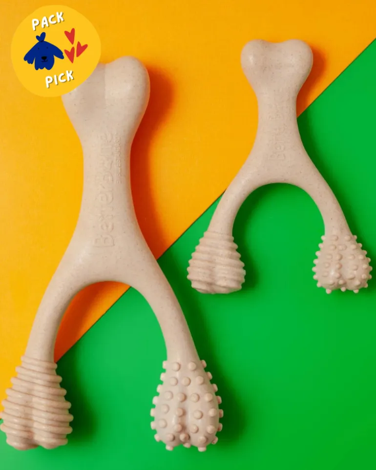 TOUGH All Natural Eco-Friendly Dog Chew Toy (Beef Flavor - Hard)