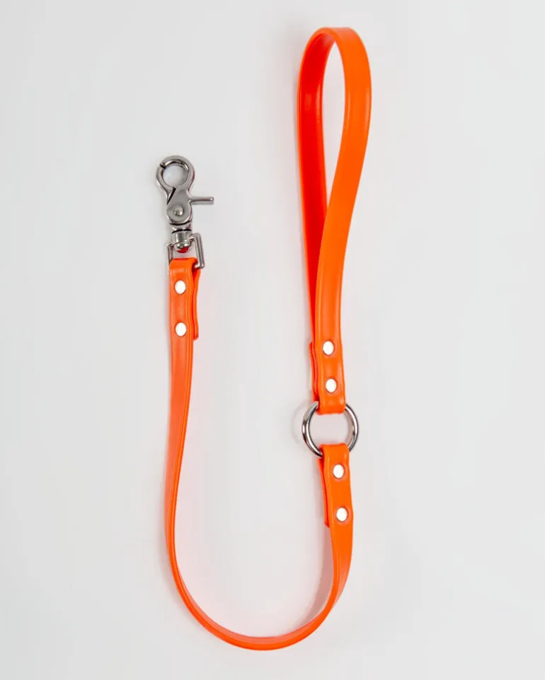 Traffic Leash in Neon Orange - 2' (Made in the USA)