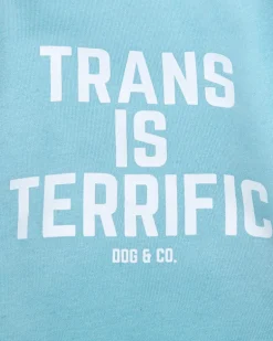 *Trans is Terrific* Graphic Dog Hoodie (Proceeds Benefit the ACLU)